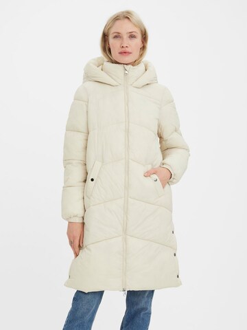 VERO MODA Vinterfrakke i beige: forside