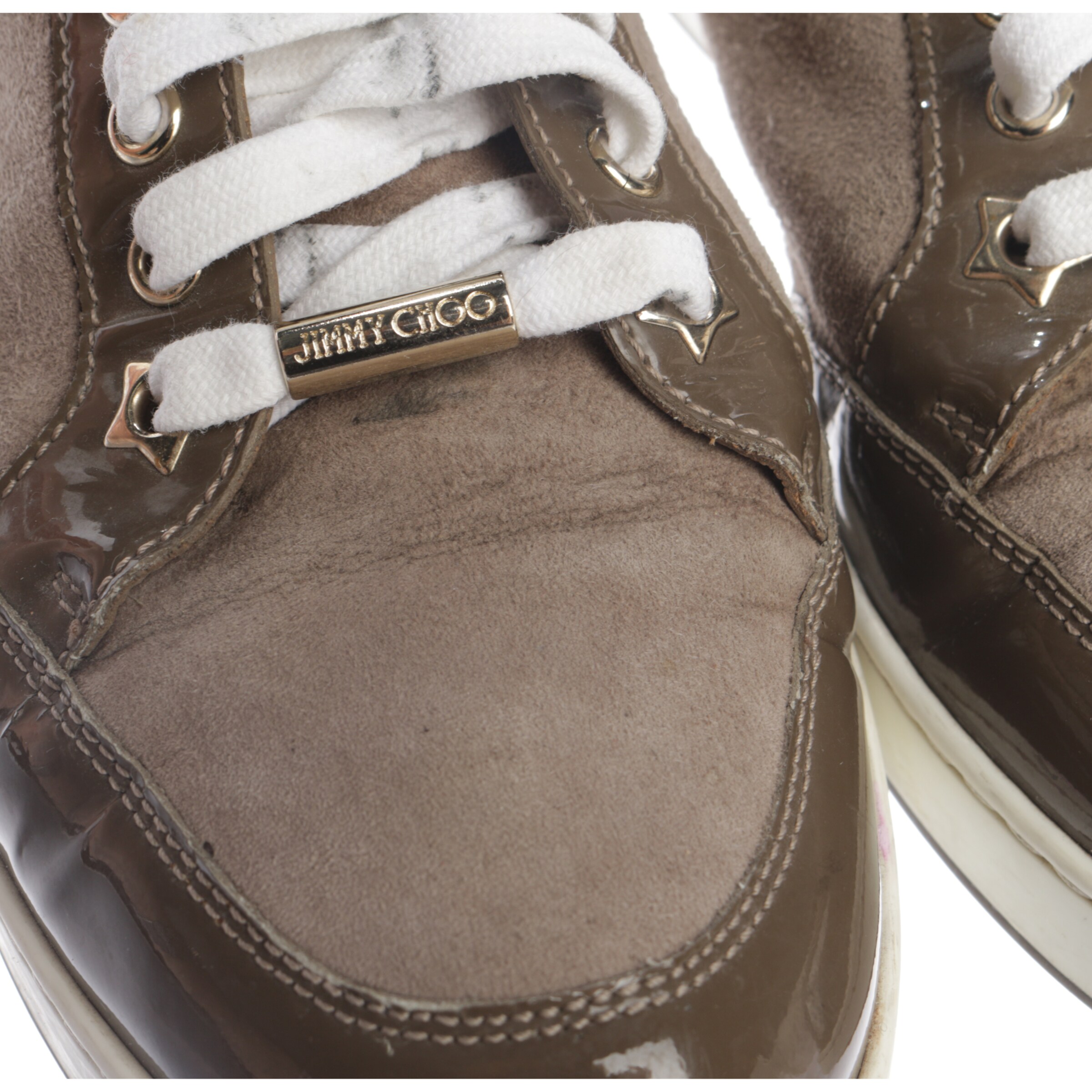 JIMMY CHOO Turnschuhe / Sneaker 38,5 in Braun