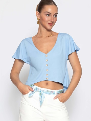 SASSYCLASSY Top in Blue: front