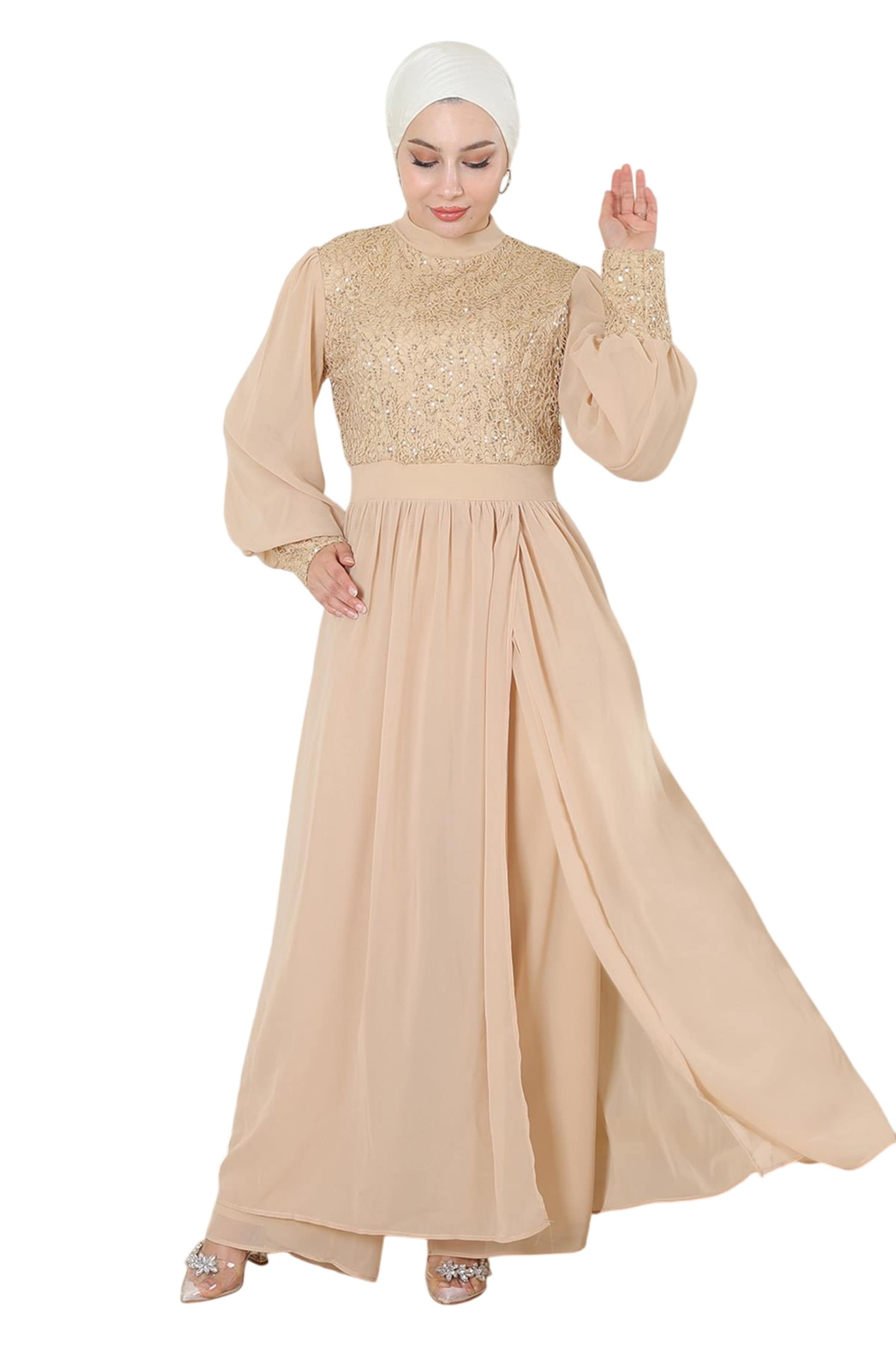 MODAMIHRAM Dress in Gold