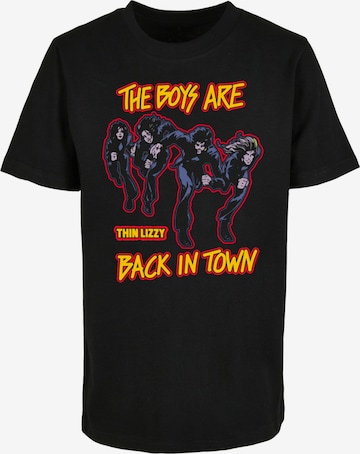 Merchcode Shirt 'Thin Lizzy - The Boys Are Back' in Zwart: voorkant