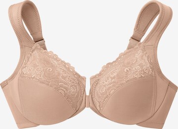 GLAMORISE T-shirt Bra in Beige: front