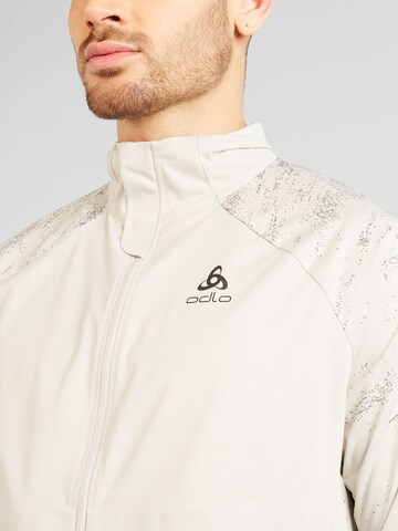 ODLO Sports jacket in Beige