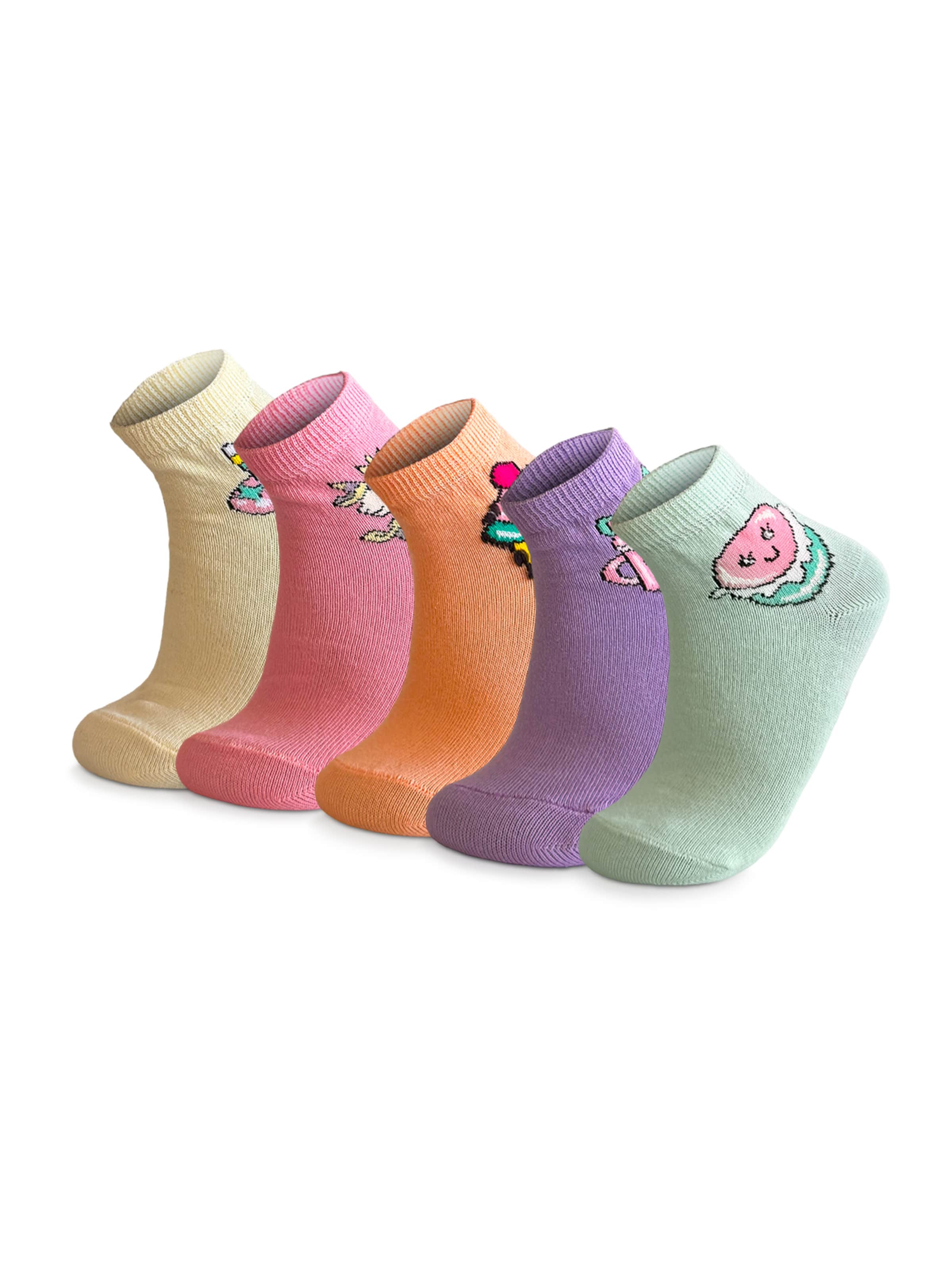 Calzino 'Kuchen' di Crea Socks in colori misti: frontale