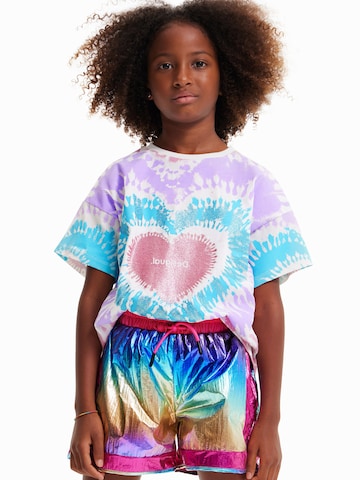 Desigual - Camiseta 'Hippie' en blanco: frente