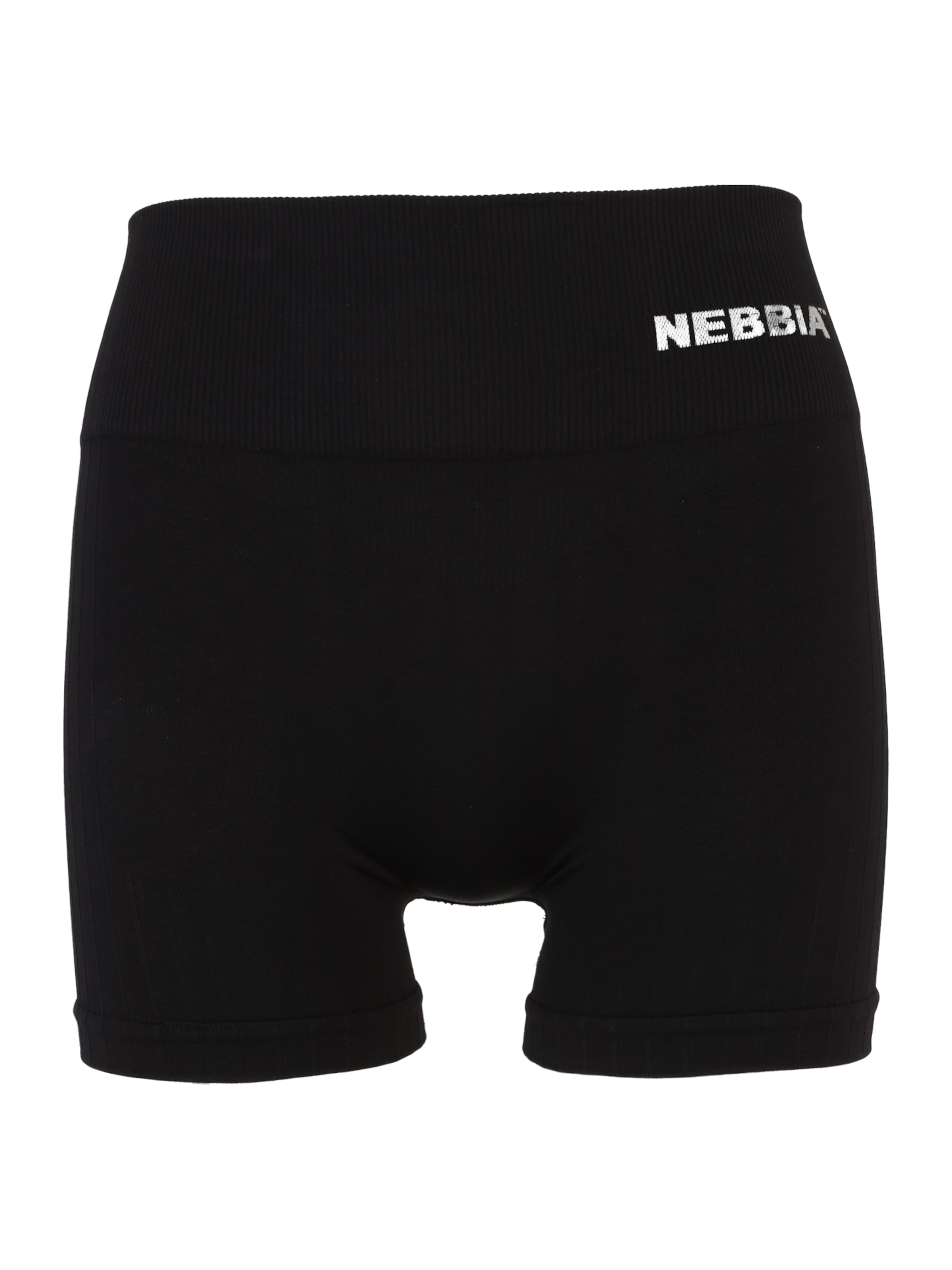 NEBBIA Skinny Sportshorts in Schwarz: Vorderseite