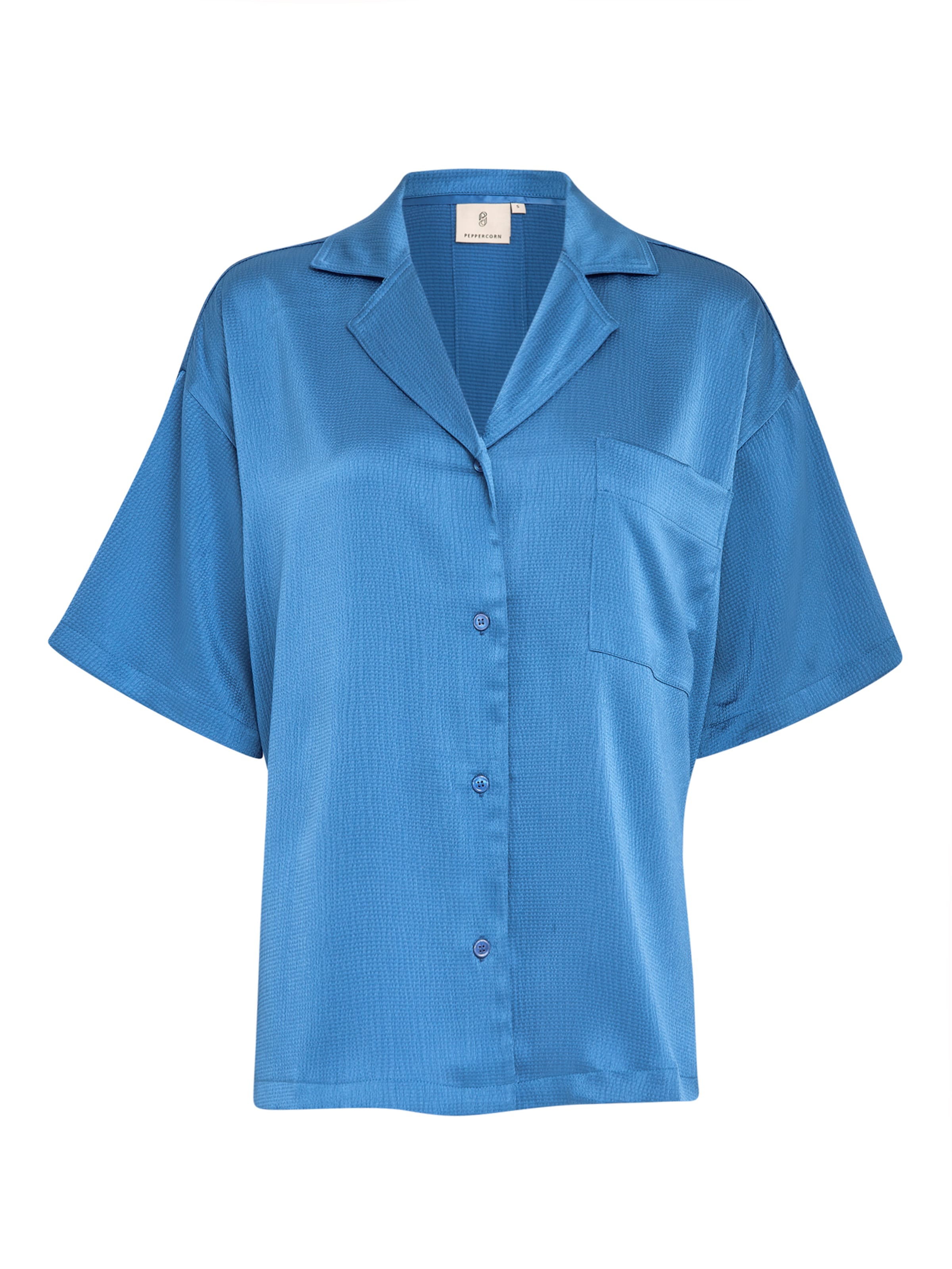 Peppercorn Bluse 'Elotta' in Blau: Vorderseite