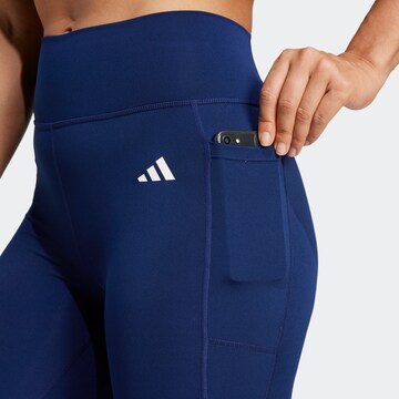 ADIDAS PERFORMANCE Skinny Spodnie sportowe 'Opt Ess' w kolorze niebieski
