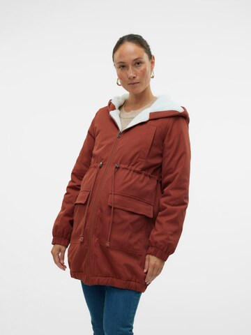 Parka invernale di MAMALICIOUS in marrone: frontale