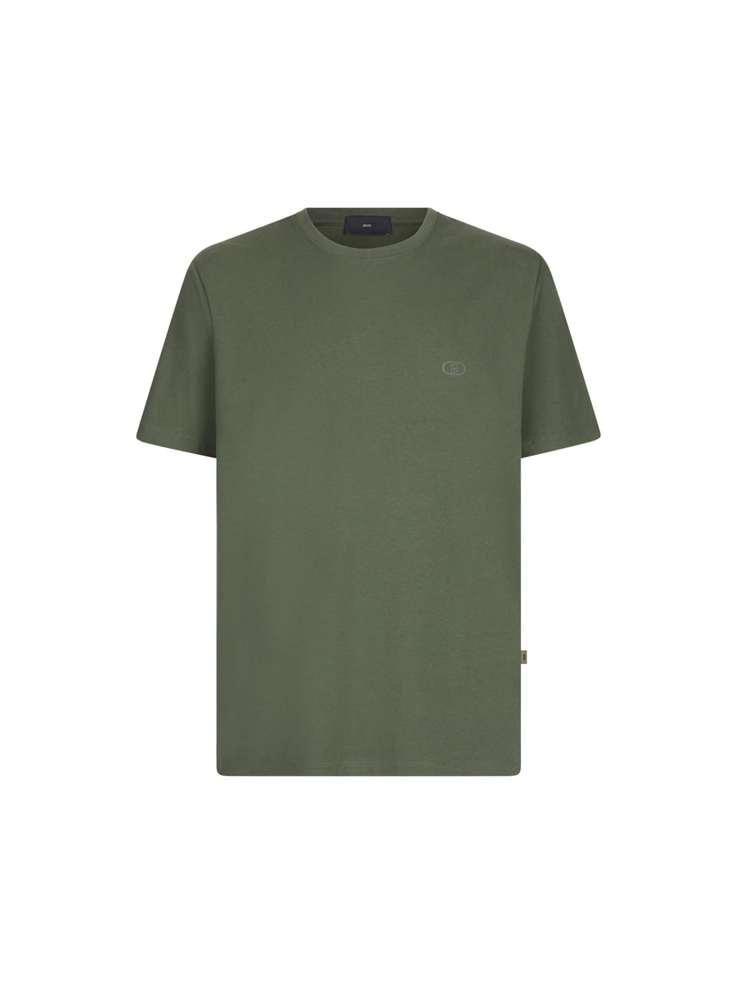 T-Shirt 'BASICCONTRA' Liu Jo en vert : devant