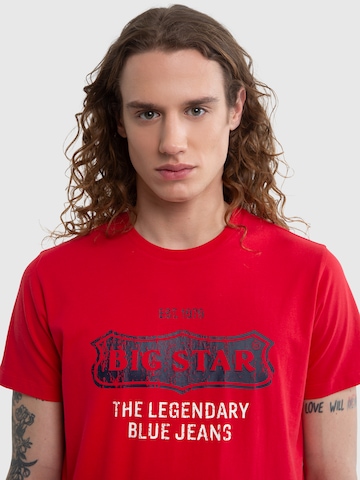 BIG STAR Shirt in Rood