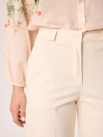 Wide Leg Pantalon à plis '3UI005' Quiosque en beige
