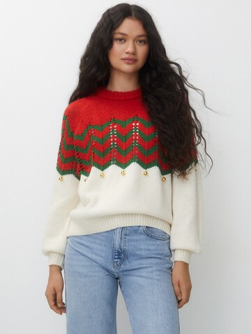 Pull&Bear Sweater in Red: front