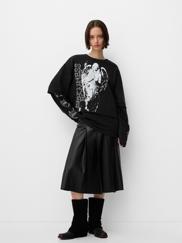 Bershka Sukně – černá