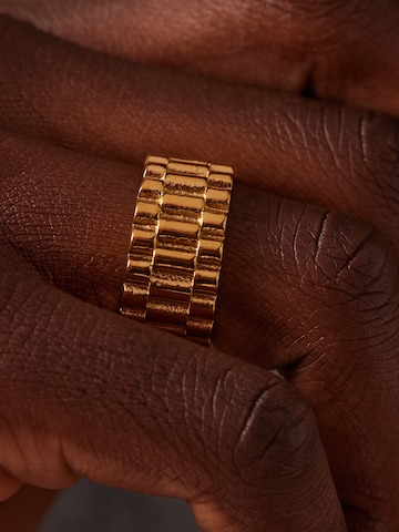 Lucardi Ring in Goud: voorkant