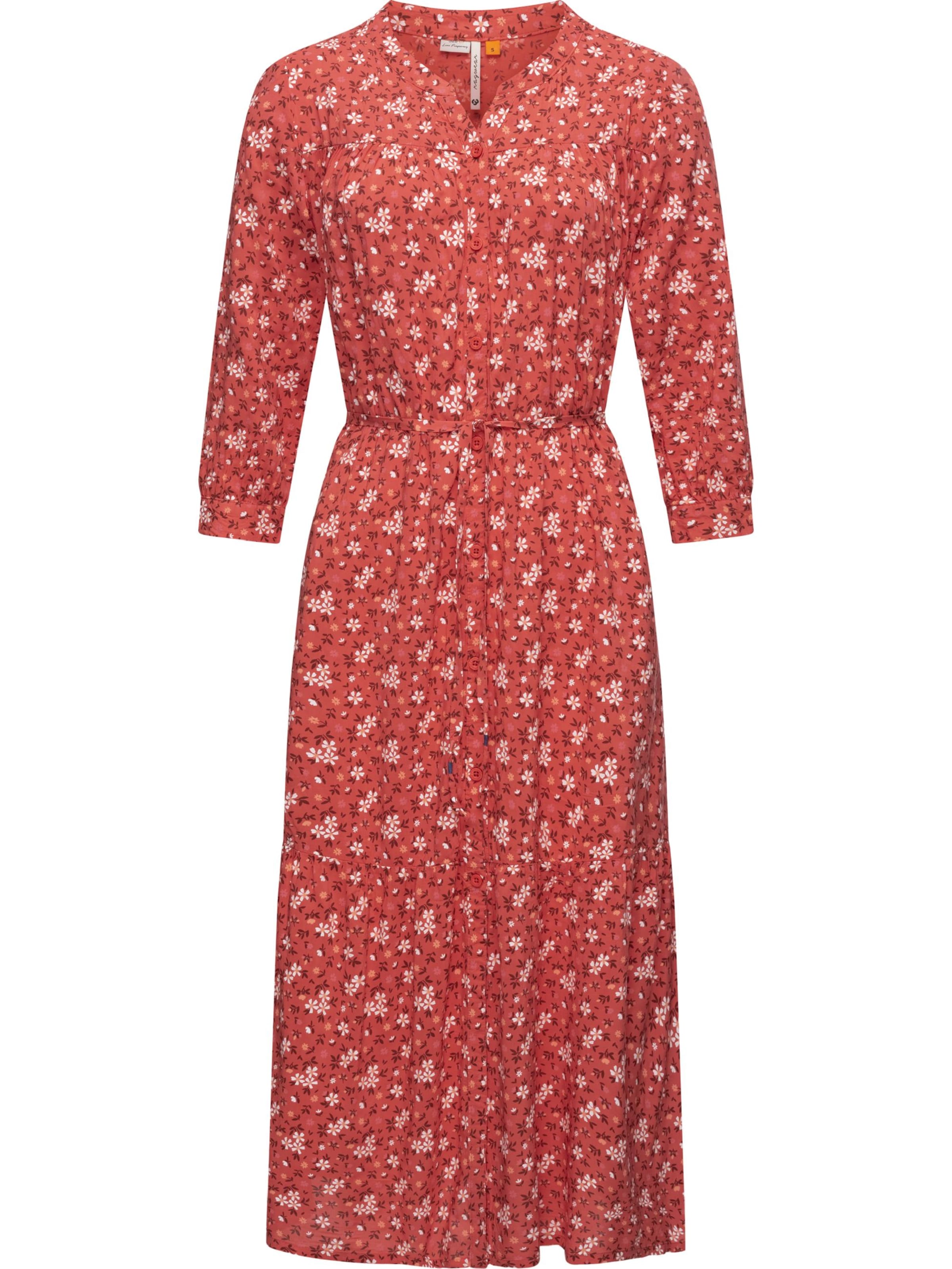 Ragwear - Vestidos camiseiros 'Meve' em vermelho: frente