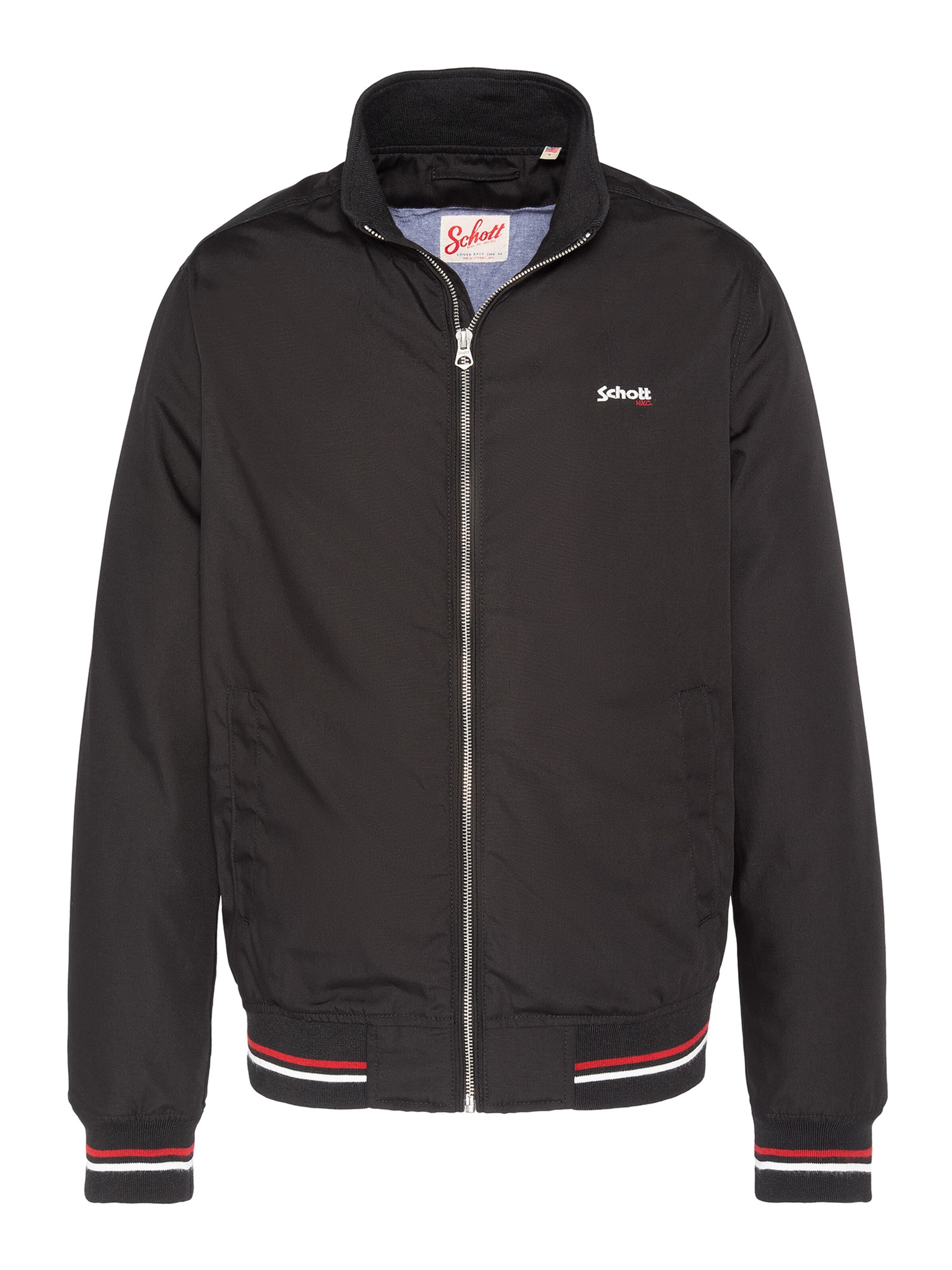 Schott NYC Between-Season Jacket in Black: front