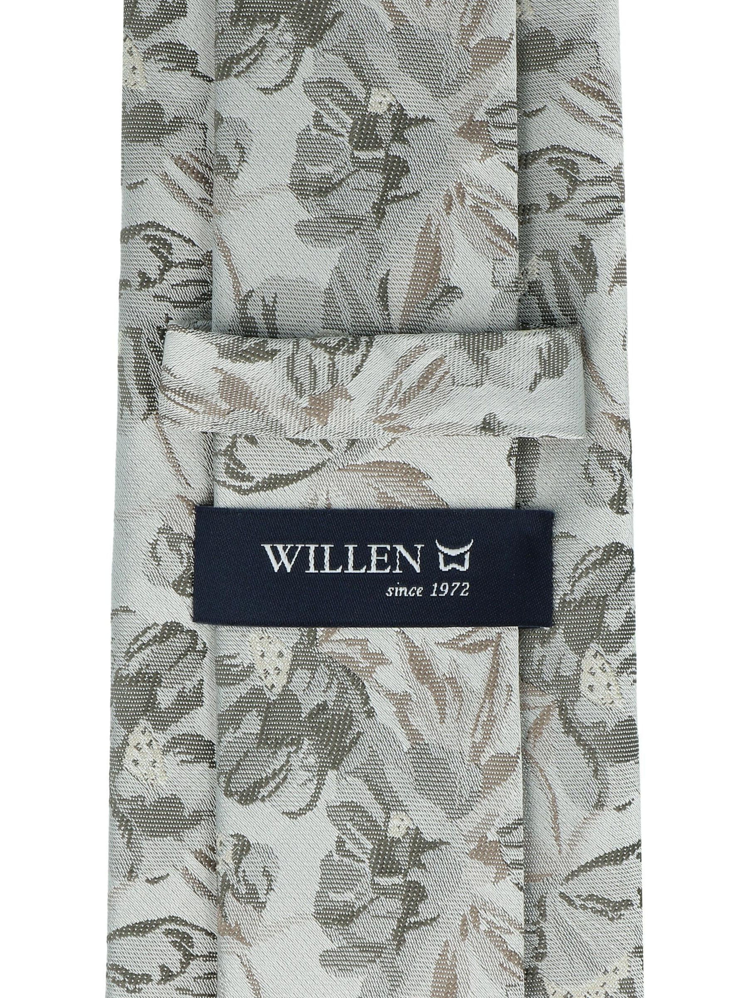 WILLEN Tie 'Blume' in Green