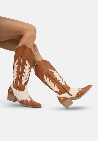 Salinyang Cowboylaarzen in Bruin