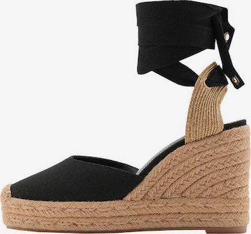 MANGO Espadrilles 'Ona' in Schwarz: Vorderseite