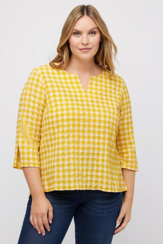 Ulla Popken Tunic in Yellow: front