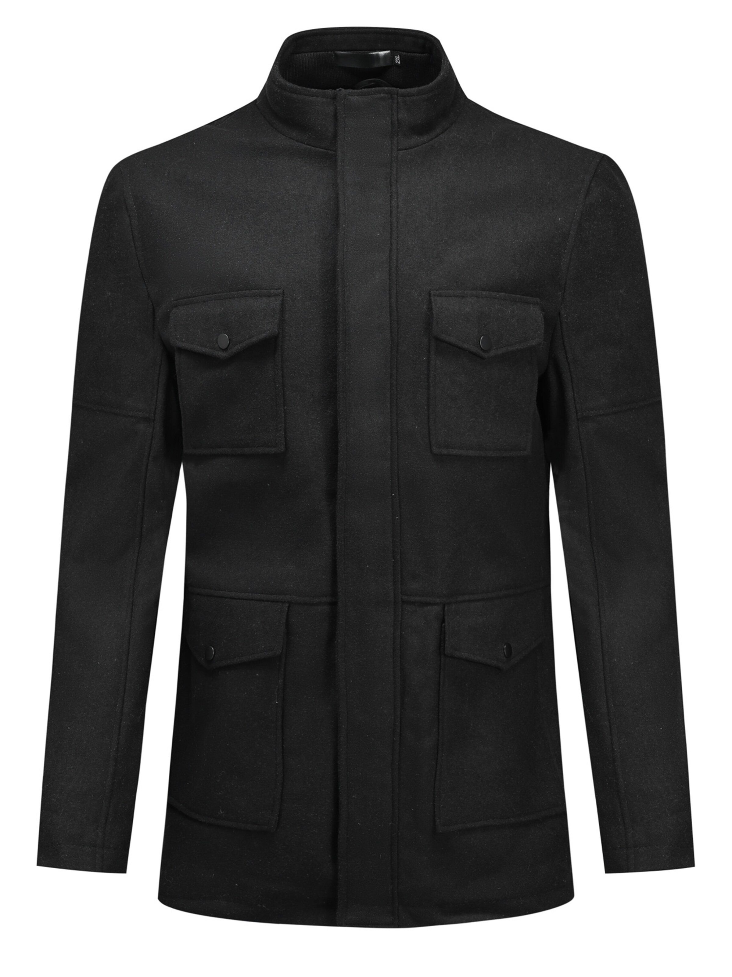 Cappotto invernale 'Nahtverlauf' di ALLTHEMEN in nero