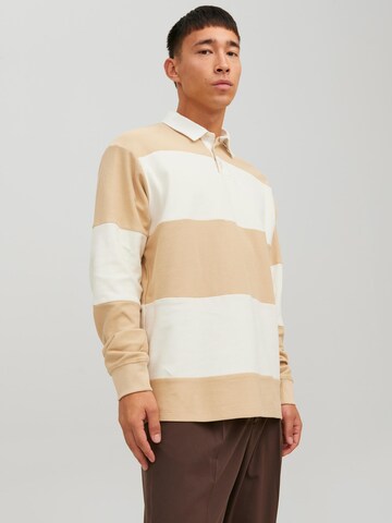 T-Shirt 'Hudson' JACK & JONES en beige : devant