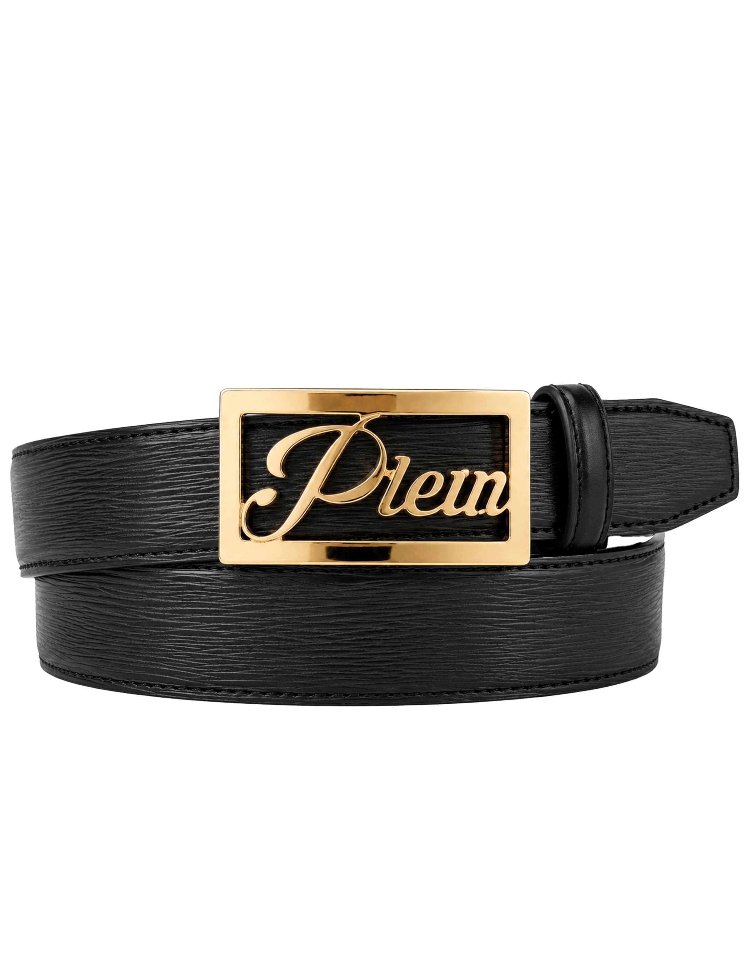 Cintura di Philipp Plein in nero: frontale