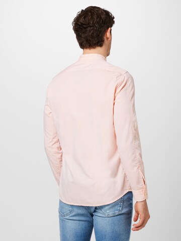 BOSS - Regular Fit Camisa 'Race' em laranja