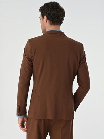 Coupe slim Veste de costume Antioch en marron