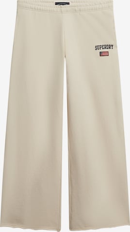 Superdry Loosefit Hose 'Athletic Essentials' in Beige: Vorderseite