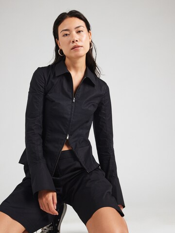WEEKDAY Blouse in Zwart: voorkant