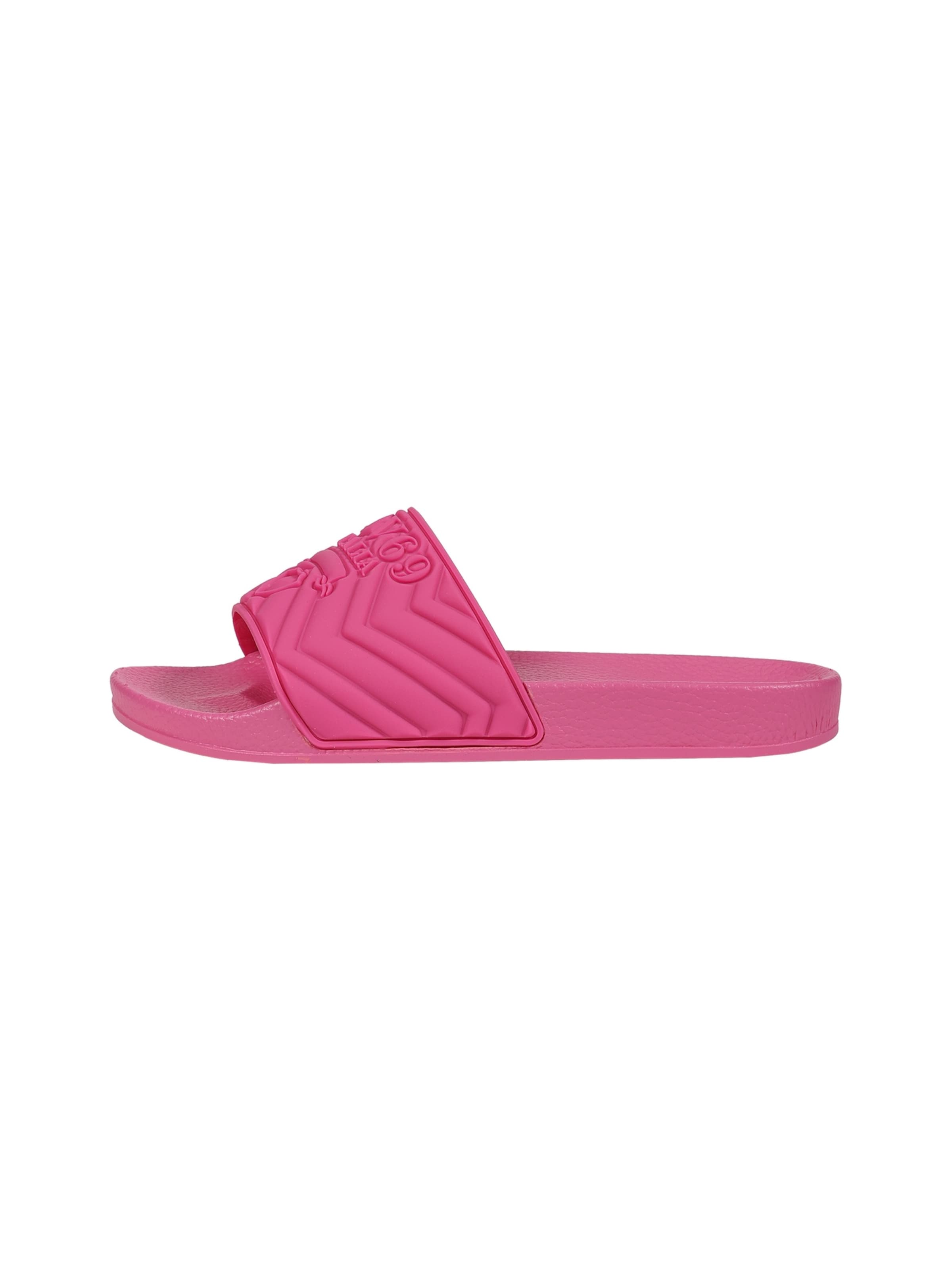 19V69 ITALIA Muiltjes 'Jade' in Roze: voorkant