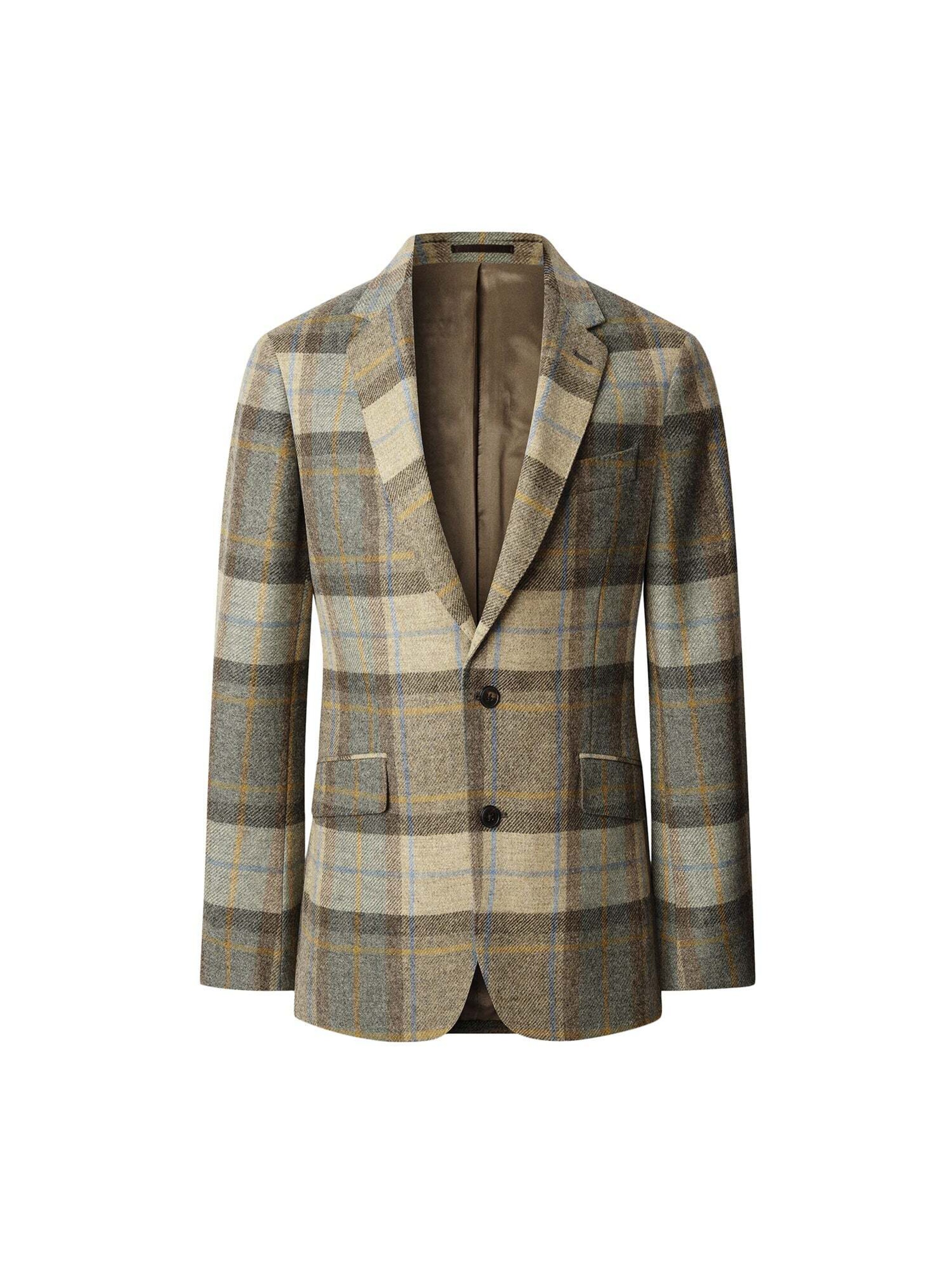 Hackett London Regular fit Colbert in Beige: voorkant
