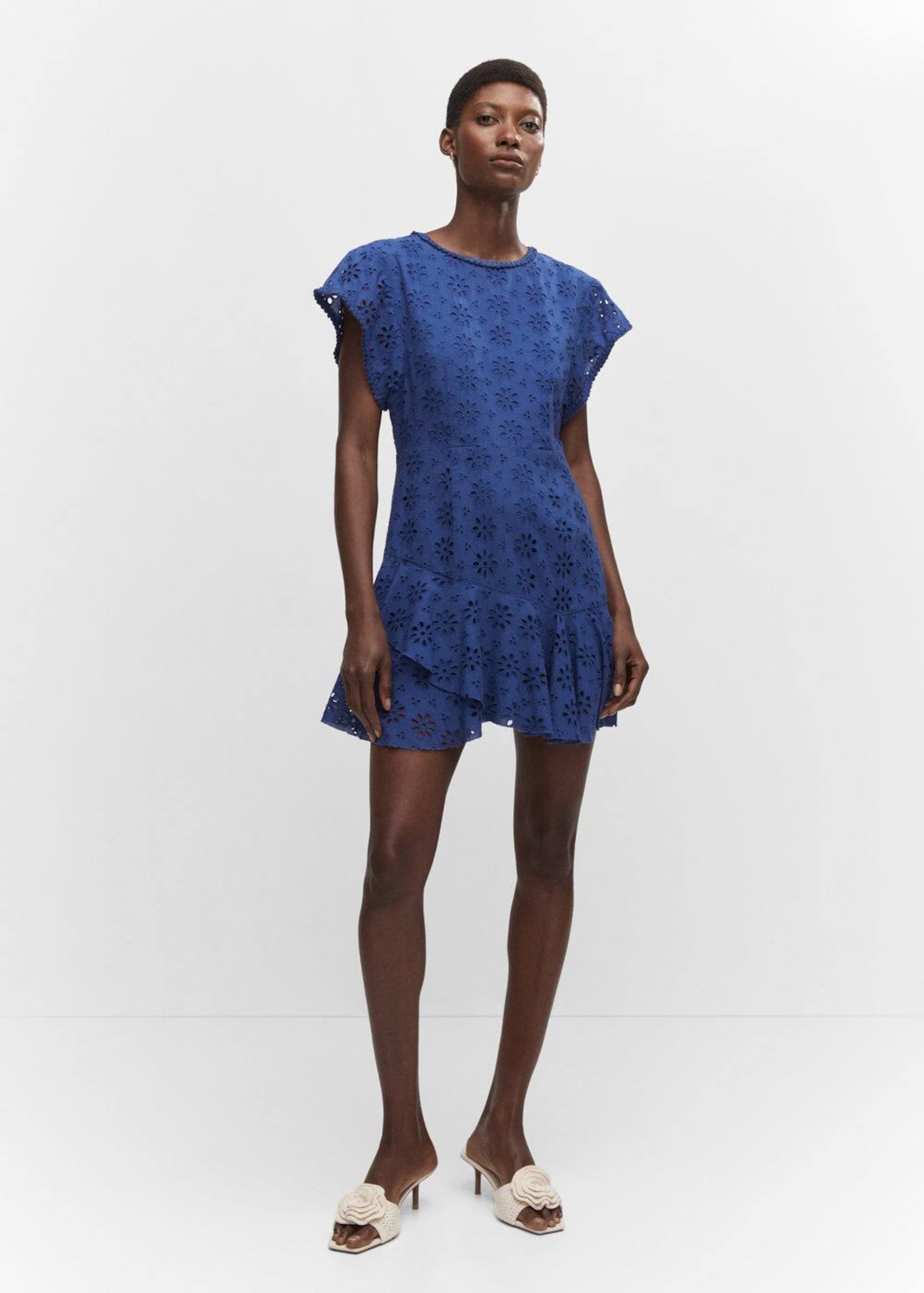 Mango navy blue dress online