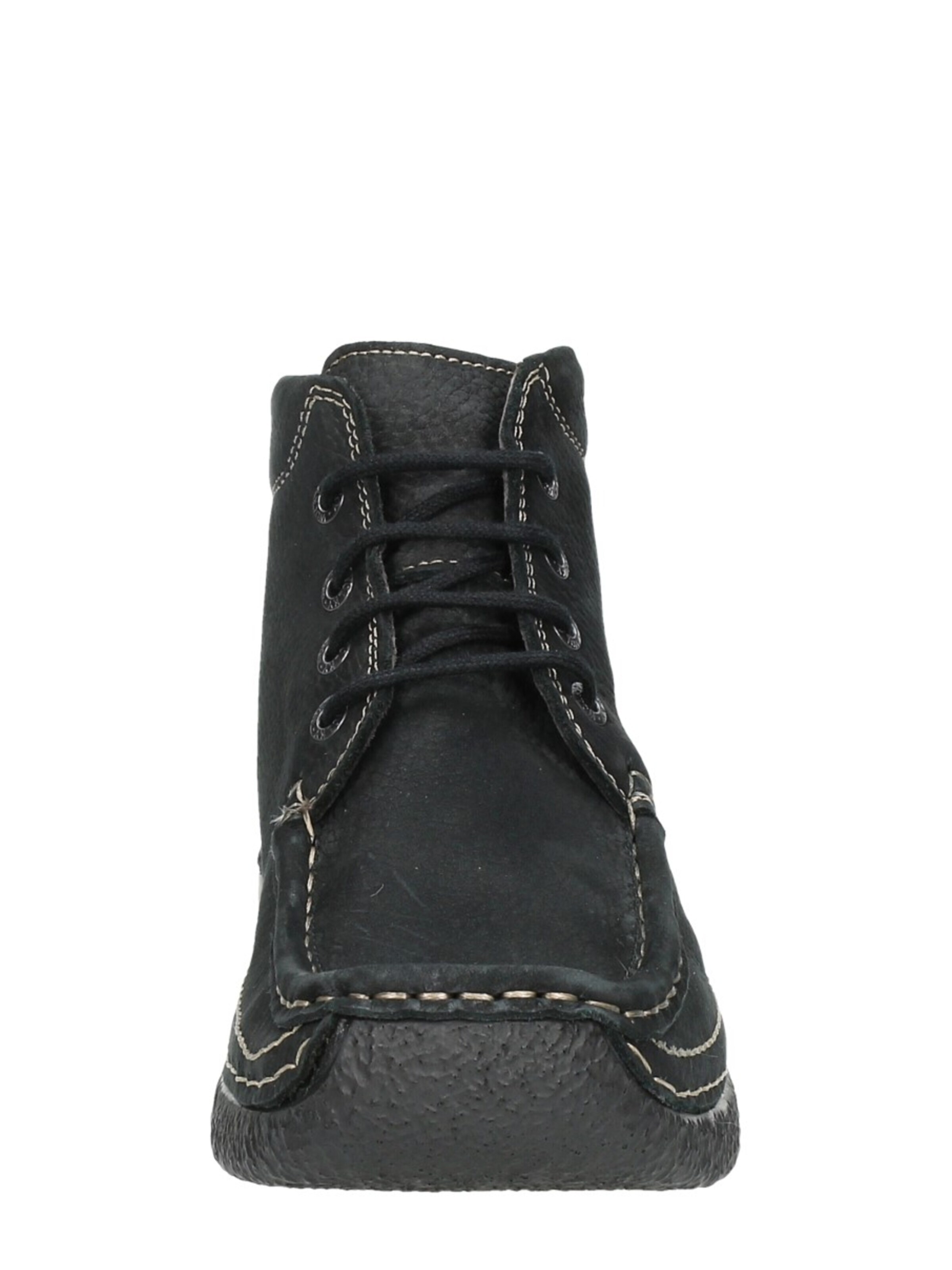 Wolky Schnürstiefelette 'Roll Shoot'‌‌‌‌‌‌ in Schwarz