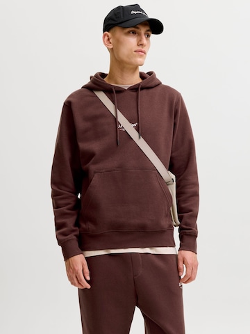 Sweat-shirt JACK & JONES en marron : devant