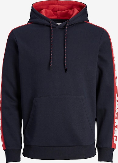 JACK & JONES Sweatshirt 'Huncho' in Navy / Red / White, Item view