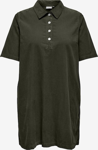 Abito camicia 'CARGry-Nessa' di ONLY Carmakoma in verde: frontale