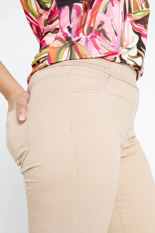 Cassis Slimfit Jeggings in Beige