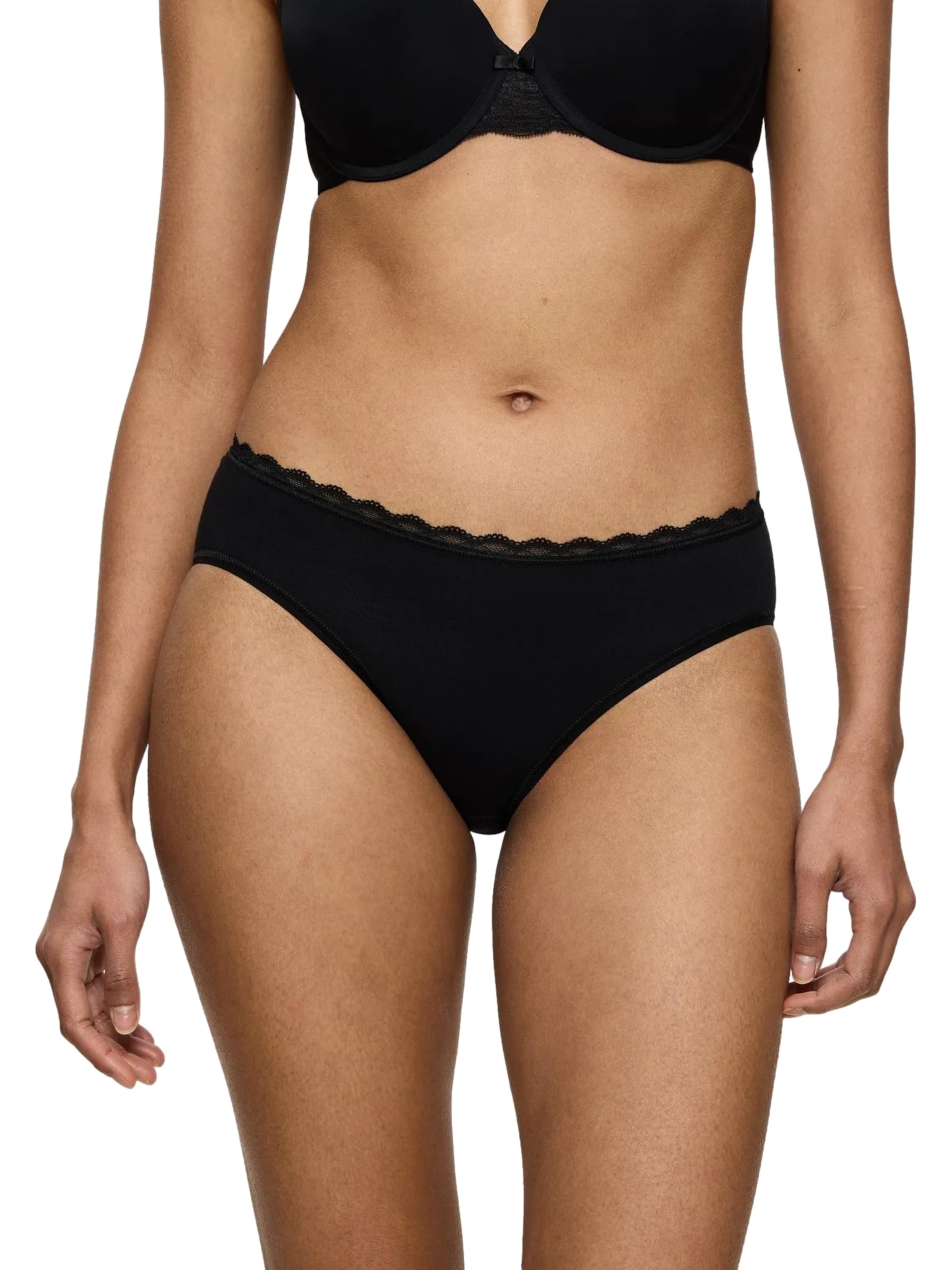 TRIUMPH Slip 'Feel of Cotton' in Schwarz