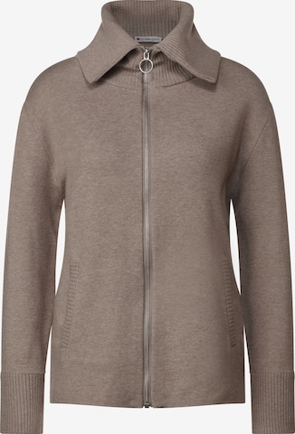 Cardigan STREET ONE en marron : devant