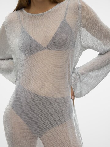 Robes en maille 'VMNova' VERO MODA en argent