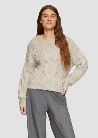QS Trui in Beige: voorkant