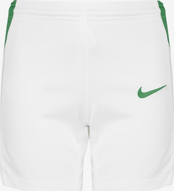 NIKE Regular Workout Pants 'Team Basketball Stock' in White: front