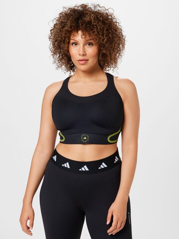 ADIDAS BY STELLA MCCARTNEY - Soutien Bustier Soutien de desporto 'Truepace High Support ' em preto: frente