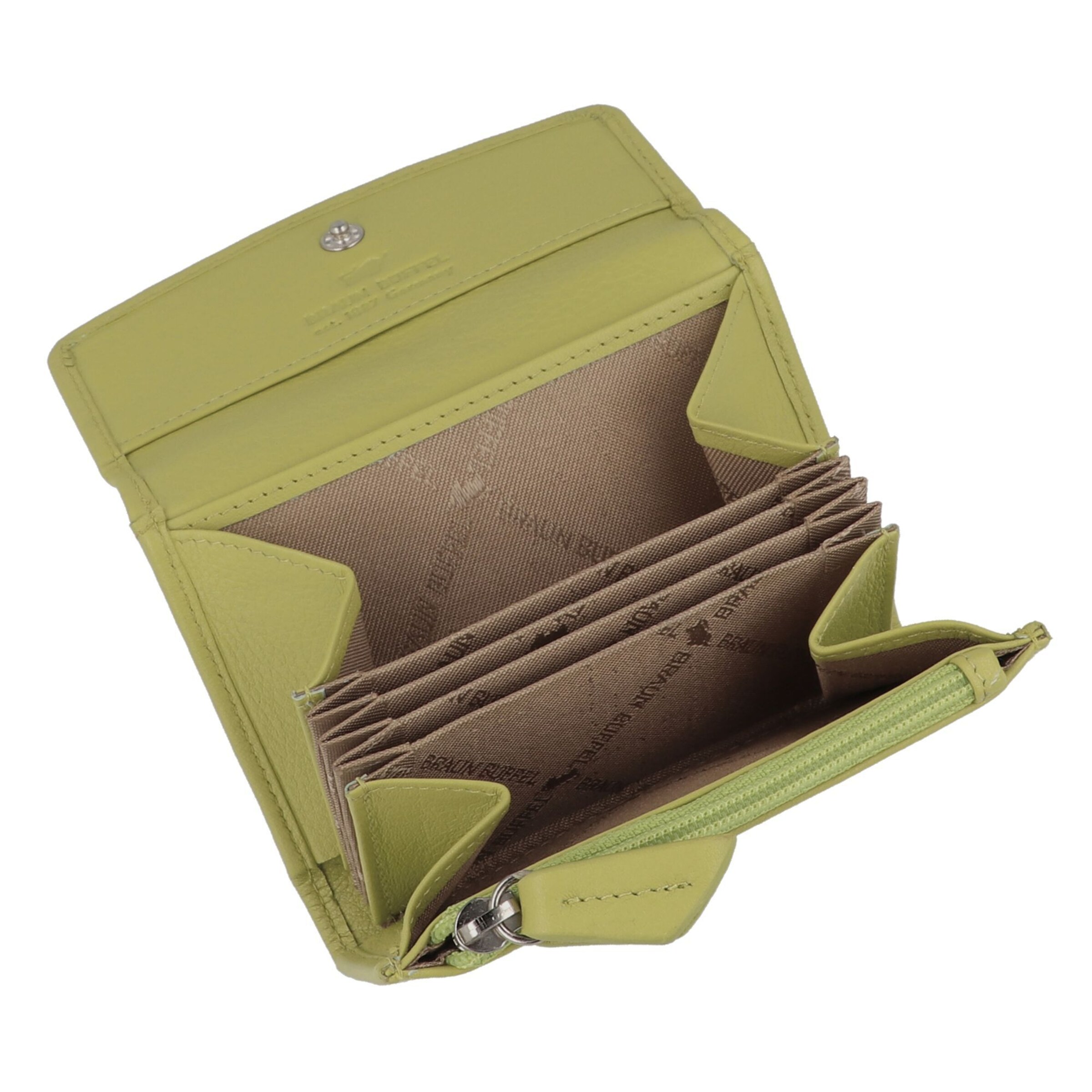 Braun Büffel Wallet in Green
