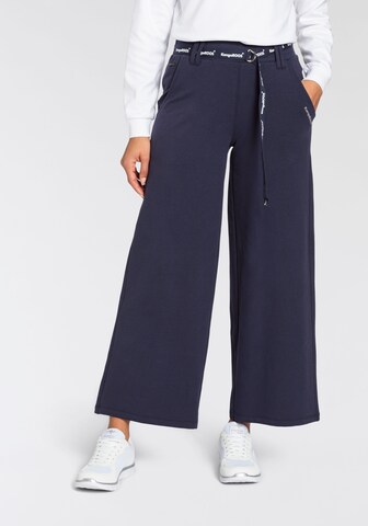 KangaROOS Wide leg Pants in Blue: front