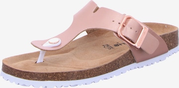 Tongs Tamaris en rose : devant