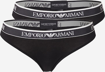 Emporio ArmaniTanga gaćice - crna boja: prednji dio